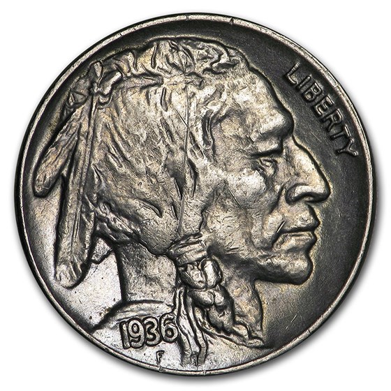 1936 Buffalo Nickel AU 1936 Buffalo Nickel AU